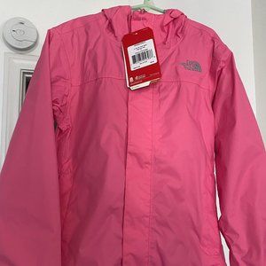 NWT North Face Youth Size S (7/8) Pink Rain Parka